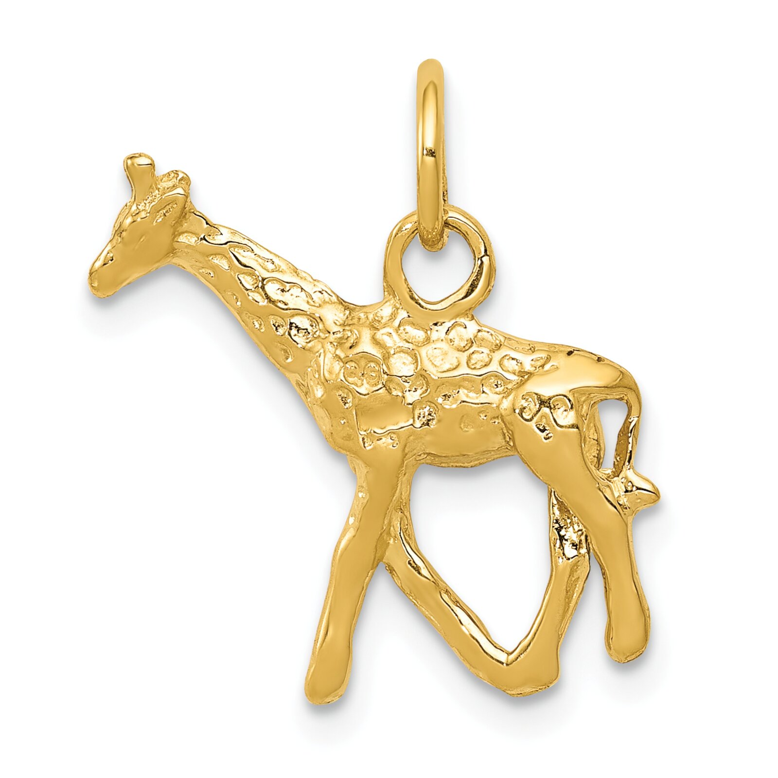 14K Yellow Gold 3D Giraffe Charm African Animal Jewelry eBay