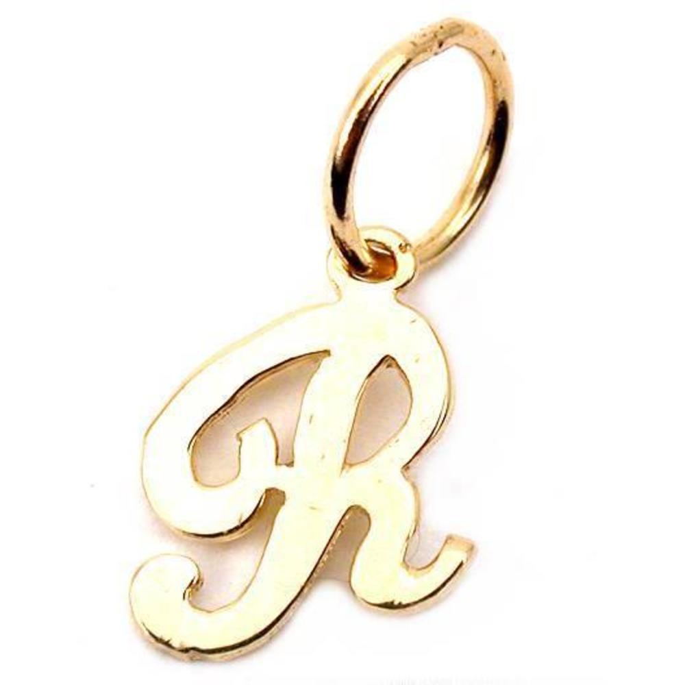 【MEJURI】Cursive Letter チャーム（O〜Z）【14K Gold】 14k Gold Cursive Letter Pendant Necklace - Jewelry | Mejuri