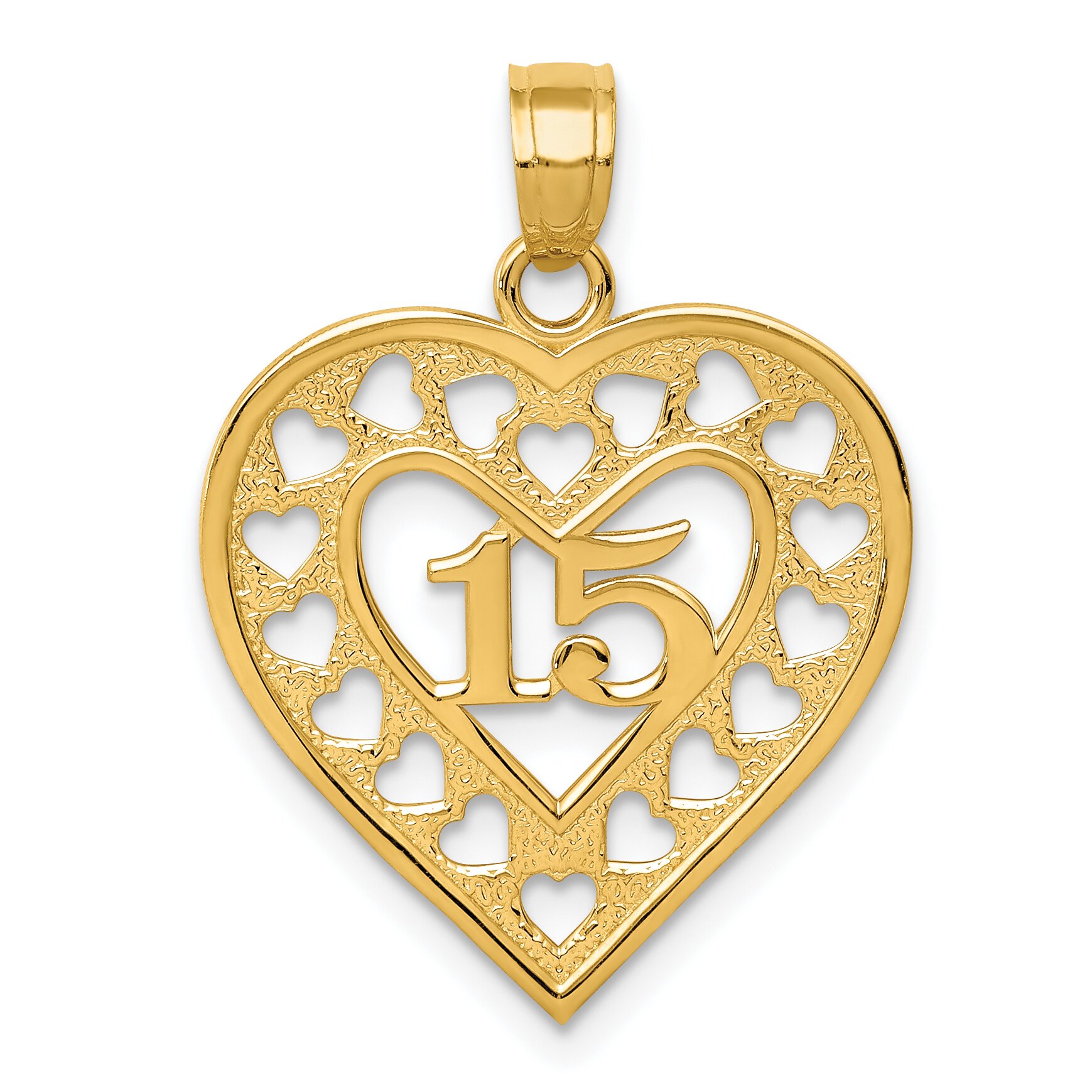 Solid 14k Yellow Gold Satin /& Polished Cats Pendant 24mm x 12mm